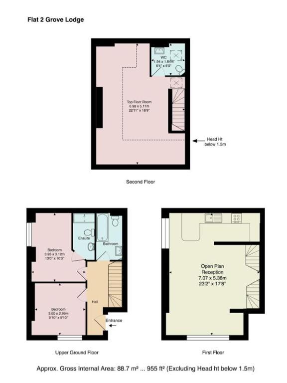 Finchley Central Luxury 3 Bed Triplex Loft Style Apartment Hendon Exteriör bild